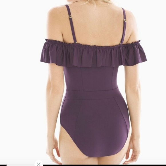 BLEU TOD BEATTIE OFF SHOULDER ONE PIECE - Picture 3 of 9